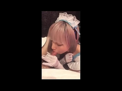 ❤️ Idol Japanese [mayuka], Aṣọ iranṣẹbinrin Faranse, apakan 1, ifefẹfẹ ati fifẹ kuro pẹlu ipara si wa ﹏